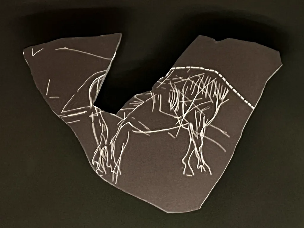 Levantine Cave Art during the Magdalenian - Anatomy study circa 15000 BC